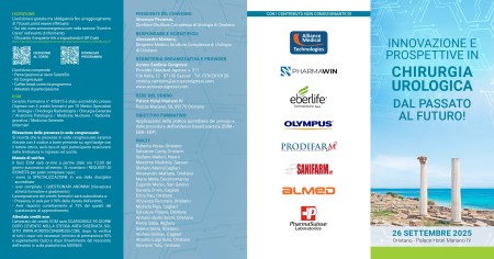 “Innovazione e prospettive in chirurgia urologica dal passato al futuro!” - 26 settembre Oristano –