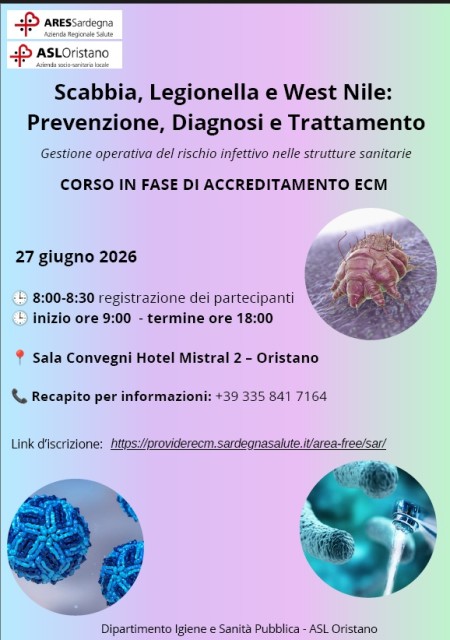 Scabbia, Legionella e West Nile: Prevenzione, Diagnosi e Trattamento