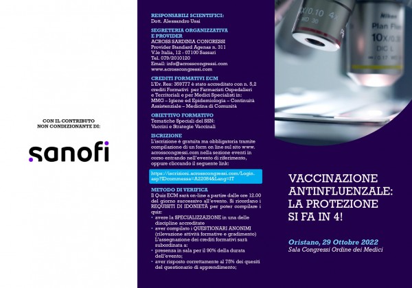 Vaccinazione antinfluenzale: la protezione si fa in 4!