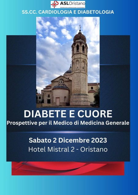 Diabete e cuore, prospettive per il MMG - 2 dicembre 2023 Hotel Mistral